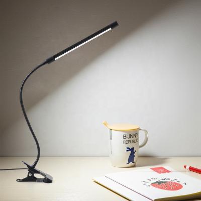 China Newly Dimmable Led Flexible Desk Lamp 9W Aluminum Alloy Flexible Desk Lamp With Clamp Swing Arm for sale