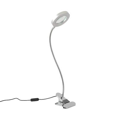 China Flexible Light Folding Stand Magnifier Office Desk Lamp Cool White LED Light Desk Lamp for sale