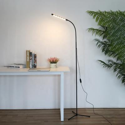 China Dimmable Flexible Modern Flexible Gooseneck Led Floor Lamp Bedroom 3 Color Modes Corner Floor Lamp for sale