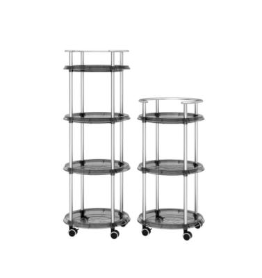 China Easy Collect Interesting Buy Kitchen Shelf Storage Rack 4 Tier Silent Rolling Cart Storage Organizer for sale