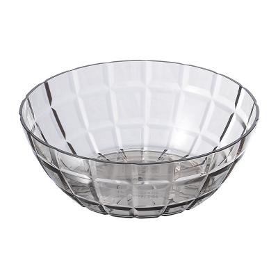 China Viable Fashion Fruit Salad Bowl Kitchen Tool Transparent Bottom Thickened Portable Fruit Bowl for sale