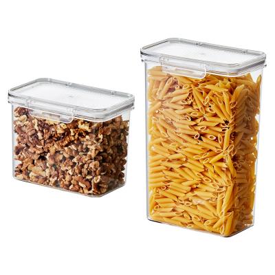 China Freshness Preservation Cereal Food Storage Container Widely Used Transparent Kitchen Sealed Sealed Jar for sale