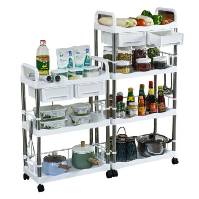 China High Quality Tidy / Storage Durable Using Kitchen Shelf Plastic Kitchen Shelf Organizer for sale