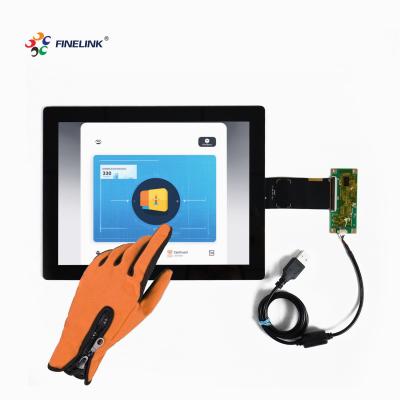 China Componente de pantalla táctil de la máquina POS Guantes de 10,4 pulgadas Panel de pantalla táctil capacitiva multi-toque con controlador y USB en venta