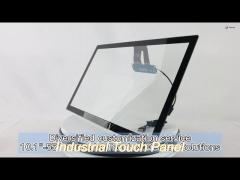 glass structure 18.5 inch industrial touch screen panel kits