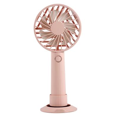 China Modern Portable Fashion Mini USB Fan Handheld Fan with Phone Holder Stand 1200mAh Air Cooling Fan for Outdoor Home Office and Travel for sale