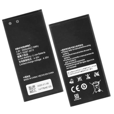 China Mobile phone gigabyte t18287 cell battery HB474284RBC 2000 battery for Huawei Ascend G521 G620 G651 Y550 C8816 cellphone accessories for sale