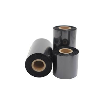 China COMPATIBLE Hot Black COMPATIBLE Resin Black Premium Ribbon Wax Transfer Barcode Roll Thermal Ribbon For Datamax for sale