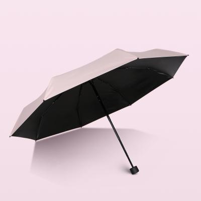 China 5 Fold Mini Umbrellas Scandinavian Small Portable Umbrella With Logo Printing Capsule Umbrella With UV Capsule for sale