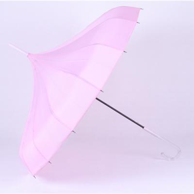 China Super Luxury Windproof Royal Carbon Fiber Umbrella Elegant Pagoda Umbrella For Lady Women for sale