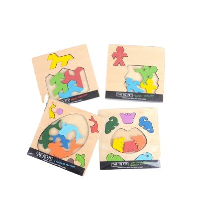 China Educational Toy Kids Jigsaw Puzzle Chinese IQ Game Wooden Box QI Wooden Puzzle MT 6278 for sale