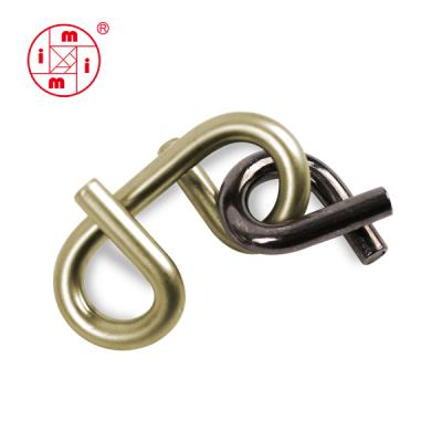 China High Quality Chinese Interesting Metal Wire Jigsaw Puzzle Educational Toy New Metal Jigsaw Puzzle for sale