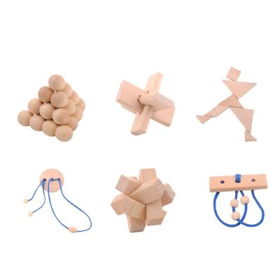 China Toy High Quality Wooden 3d Educational I.Q Puzzle Puzzle Promotional Toys For Children for sale