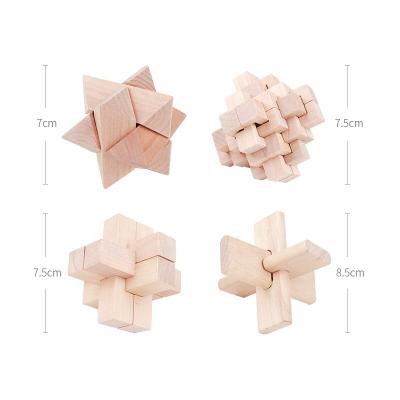 China Educational Toy IQ Block 3d Puzzle Wooden Magic Riddle Puzzle for sale