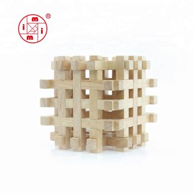 China Wooden riddle china factory wooden kapla outdoor games wooden stick game for kids for adult for sale