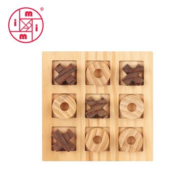 China Tic Tac Toe Wood Coffee Tables Family Games to Play and a Classic Board Game for Kids and Adults for sale