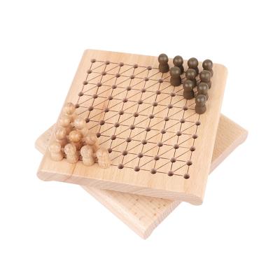 China Wholesale Creative Educational Children 6+ Chess Game Table Top Chinese Checkers Wooden Toy for sale