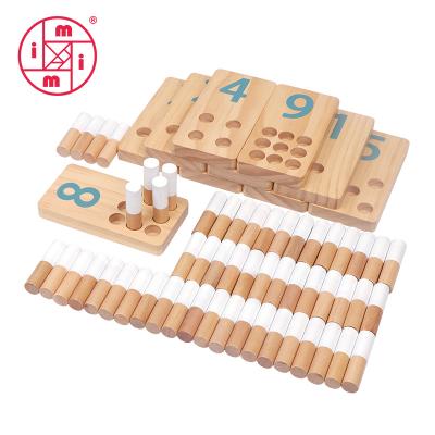 China Eductional Preschool Toys Wooden Montessori Counting Toy Preschool Toy Education Puzzle Math Peg Board for Boys Girls for sale