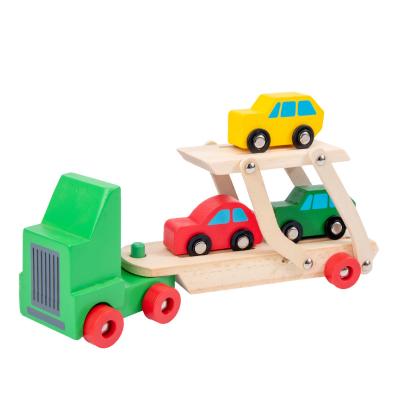 China Sweater& 2021 New Push Toy Mini Pull Train Montessori Materials Colorful Wooden Toy For Kids Wood Train Toy for sale