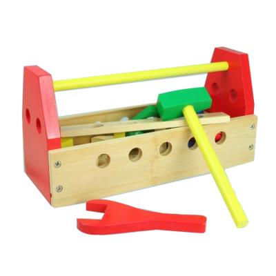 China Solid Wood Wooden Hammer Bench Kids Toys Educational Wooden Toys For Children for sale