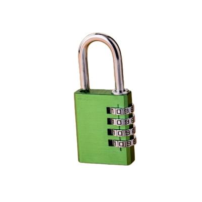 China 6061 Aluminum Alloy Amazon Sells High Quality Design Digital Lock Aluminum Color Luggage Padlock 4 Combination Padlock for sale