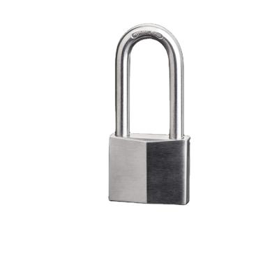 China 201/304 Household Demand Active High Quality Long Shackle Lock Stainless Steel Waterproof Padlock for sale