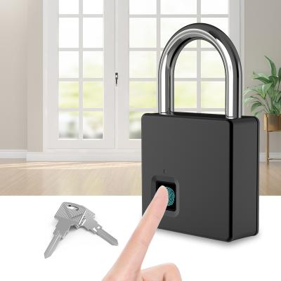 China (Jet Black) KP-S5 Zinc Alloy CE,FCC,ROHS,PI66 PLUS Gym Bag Lock Bluetooth Padlock Smart Fingerprint Padlock for sale