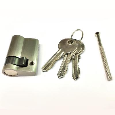 China 45MM Euro Cylinder Door Lock Hot Sale Home Products Single Open /Double Head Half Cylinder Cylinder for sale