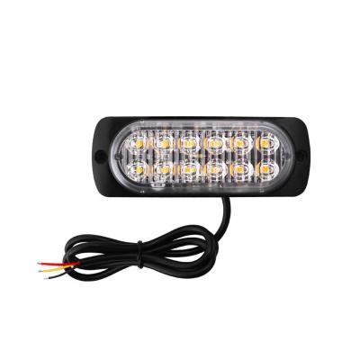 China High Quality Ultra-thin Aluminum+Plastic Car Truck Strobe Light 12LED Car Side Strobe Light 12LED High Power Light for sale