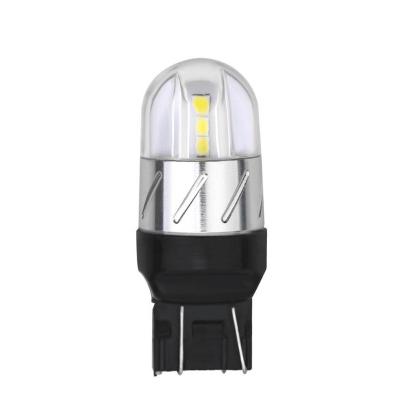 China T20 high quality 6smd 3030 wire 7440 double reversing brake light T20-3030-6 LED turn signal light decoding for sale