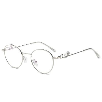 China 2020 New Fashionable Women's Glass Optical Frame Anti-Blue-Ray Glass Optical Frame Anti-Blue-Ray Glass Diamond Optical Frame for sale