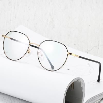 China 2020 New Blue-Ray Glasses Frame Metal Optical Glasses Computer Glasses Anti-bluish Light Men Glasses for sale