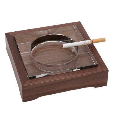 China Wood ; Amazon Hit Wooden Ashtray Shipping in USA High Quality Custom Wooden Cigar Smoking Ashtray Factory Directly for sale