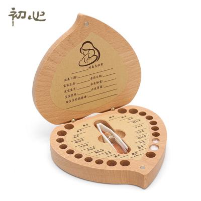 China Factory Sale Recyclable Cheap Customizable Wooden Milk Tooth Box for sale