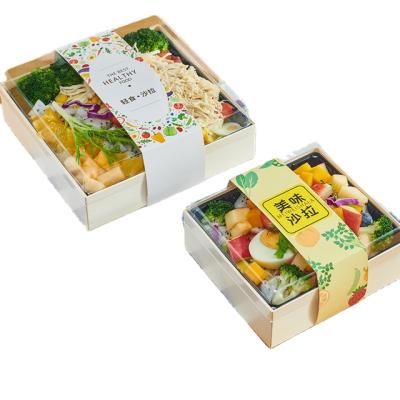 China environmental protection & Wooden Ingredients Bread Sandwich Mousse Macarons Food Container Grocery Cakes Cheese Pastry Packaging Box for sale