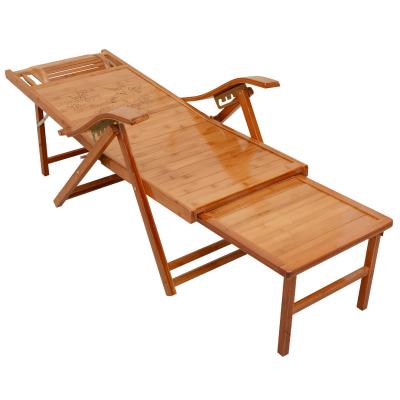 China Summer Adjustable Leisure (Adult Height) Wood Folding Lounge Outdoor Patio Bamboo Rocking Chairs for sale