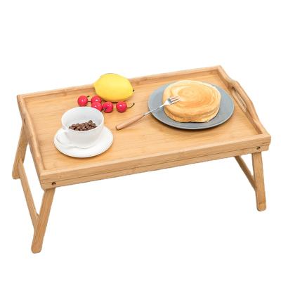 China Large square black walnut disposable tray with handle for coffee or breakfast in bed for sale