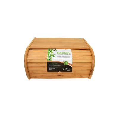 China Large Capacity Bamboo Kitchen Food Bread Keeper Kitchen Bread Storage Boxes Stored Bamboo Trash Bins for sale