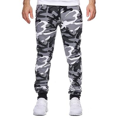 China Anti-wrinkle Autumn And Winter New Men Camouflage Casual Mid-waist Stretch Fabric High-elastic Printed Sports Jogging Pants for sale