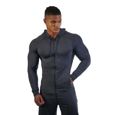 China 2021 Anti-wrinkle Men's Spring And Autumn Sweater Self-cultivation Sports Leisure Jacket Zipper Outdoor Hooded Fitness Suit for sale