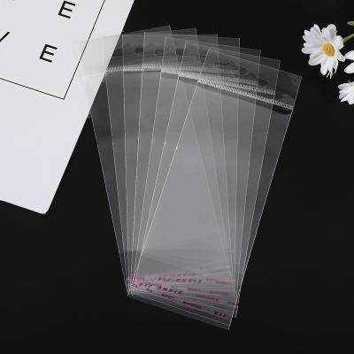 China New Arrival Moisture-proof Rectangular Plastic Transparent Opp Bag Self-adhesive Flower Straw Object Packaging Bag for sale