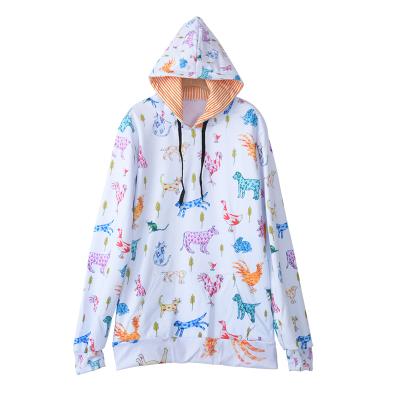 China Premium Quality Anti-Wrinkle Hoodies With Print Fleece With Couple Custom Hoodies Unisex Single Layer Printed Sweatshirt for sale