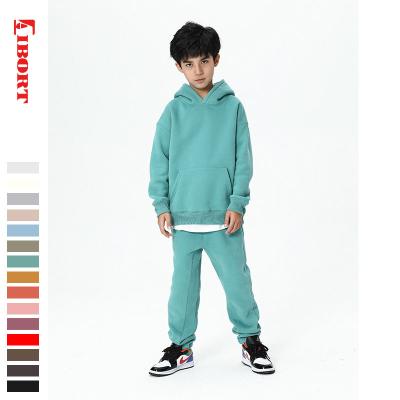 China Cotton Breathable Sweatpants And Hoodies Tracksuits Winter Kids Clothing Sweatsuits Set Kids Tracker Set Sweatsuits Kids Hoodies Set for sale