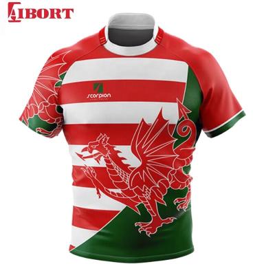 China QUICK DRY Polyester Sublimated Print Custom Wholesale Rugby Tank Tops Sport Mens Rugby Shirts for sale