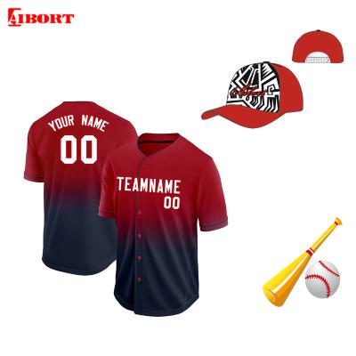 China Cheap Price Sublimation Baseball Jersey Antibacterial Fast Delivery Baseball Shirts Singlet Custom Printing Equipment Men's Baseball Jersey for sale