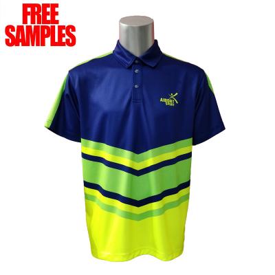 China Breathable Custom T-shirt Sublimation Fluorescence Shirts, New Design Sportswear Polo Shirts for sale