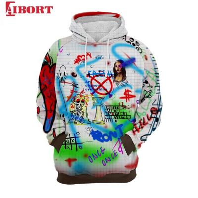 China Custom Full Sublimation Anti Shrink Oversized Graphic Men's Hoodies for sale