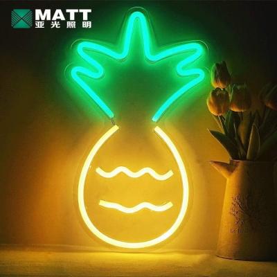 China Customs lead buildings the neon sign pineapple neon sign home decoration light for sale