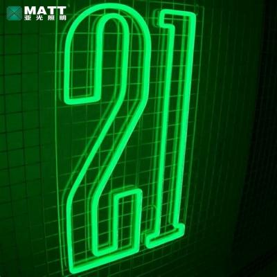 China Long Term Work Matt Drop Shipping Acrylic Let Us Party Neon Sign 21st Birthday Lights Neon Sign Party For Room Wall Decor for sale