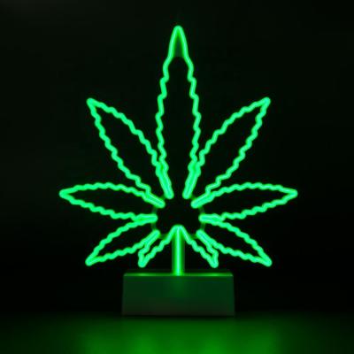 China Buildings Led Neon Sign Weed Led Neon Sign Table Decor Slim Size 12v Led Neon Sign for sale